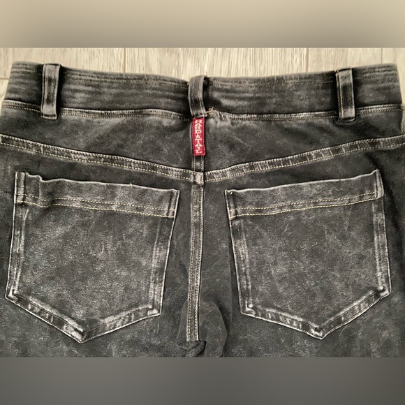 Hard Tail Acid Wash Jeggings Pull On Back Pocket Pants Size Small - Picture 4 of 9